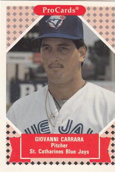 1991-92 ProCards Tomorrow's Heroes #175 Giovanni Carrara Front