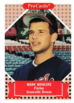 1991-92 ProCards Tomorrow's Heroes #179 Mark Wohlers Front