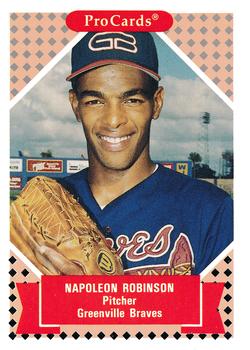 1991-92 ProCards Tomorrow's Heroes #184 Napoleon Robinson Front