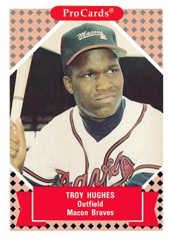 1991-92 ProCards Tomorrow's Heroes #191 Troy Hughes Front