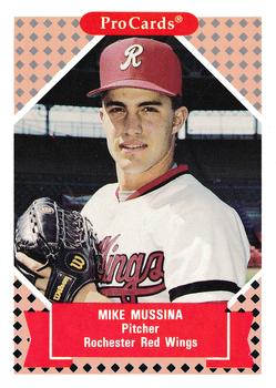 1991-92 ProCards Tomorrow's Heroes #1 Mike Mussina Front