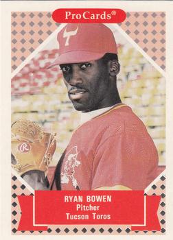 1991-92 ProCards Tomorrow's Heroes #225 Ryan Bowen Front
