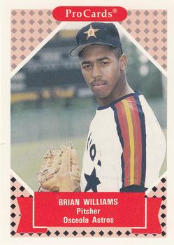 1991-92 ProCards Tomorrow's Heroes #228 Brian Williams Front