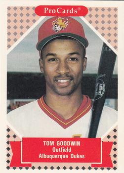 1991-92 ProCards Tomorrow's Heroes #243 Tom Goodwin Front