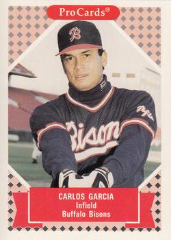 1991-92 ProCards Tomorrow's Heroes #305 Carlos Garcia Front
