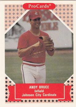 1991-92 ProCards Tomorrow's Heroes #325 Andy Bruce Front