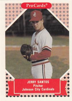 1991-92 ProCards Tomorrow's Heroes #329 Jerry Santos Front