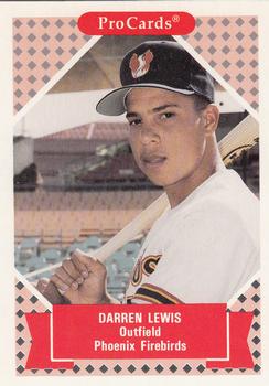 1991-92 ProCards Tomorrow's Heroes #340 Darren Lewis Front