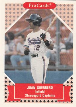 1991-92 ProCards Tomorrow's Heroes #348 Juan Guerrero Front