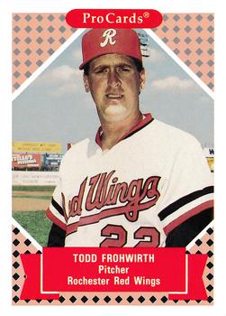 1991-92 ProCards Tomorrow's Heroes #3 Todd Frohwirth Front