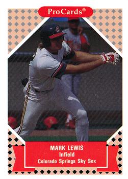 1991-92 ProCards Tomorrow's Heroes #49 Mark Lewis Front