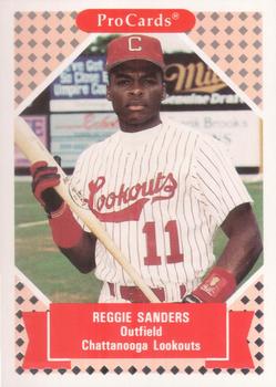 1991-92 ProCards Tomorrow's Heroes #214 Reggie Sanders Front