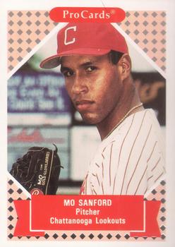 1991-92 ProCards Tomorrow's Heroes #215 Mo Sanford Front