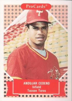 1991-92 ProCards Tomorrow's Heroes #224 Andujar Cedeno Front