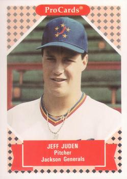 1991-92 ProCards Tomorrow's Heroes #226 Jeff Juden Front
