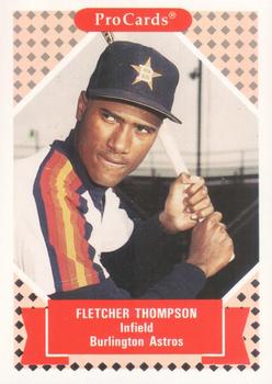 1991-92 ProCards Tomorrow's Heroes #231 Fletcher Thompson Front