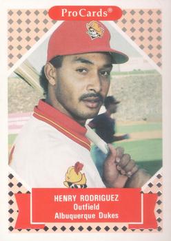 1991-92 ProCards Tomorrow's Heroes #241 Henry Rodriguez Front