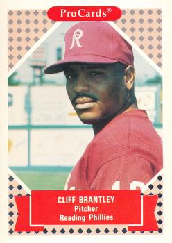 1991-92 ProCards Tomorrow's Heroes #299 Cliff Brantley Front