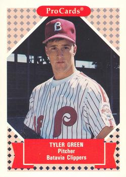 1991-92 ProCards Tomorrow's Heroes #303 Tyler Green Front