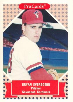 1991-92 ProCards Tomorrow's Heroes #321 Bryan Eversgerd Front