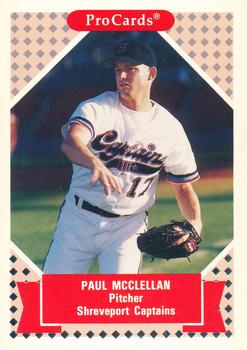 1991-92 ProCards Tomorrow's Heroes #344 Paul McClellan Front