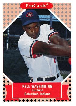 1991-92 ProCards Tomorrow's Heroes #58 Kyle Washington Front