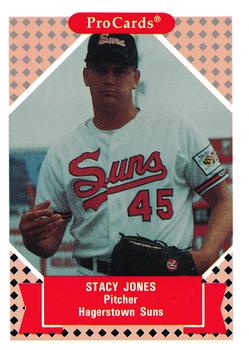 1991-92 ProCards Tomorrow's Heroes #7 Stacy Jones Front