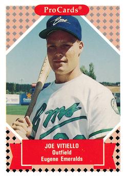 1991-92 ProCards Tomorrow's Heroes #80 Joe Vitiello Front