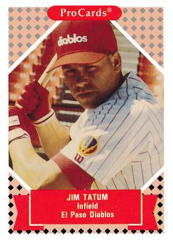 1991-92 ProCards Tomorrow's Heroes #86 Jim Tatum Front