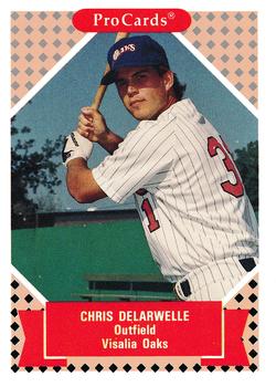 1991-92 ProCards Tomorrow's Heroes #96 Chris Delarwelle Front