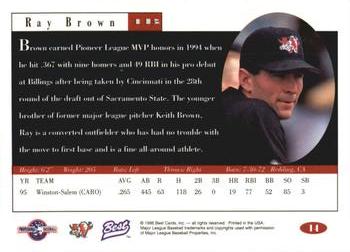 1996 Best #14 Ray Brown Back