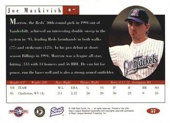 1996 Best #57 Joe Maskavish Back