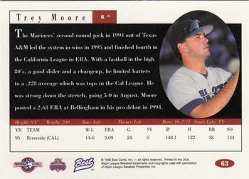 1996 Best #63 Trey Moore Back