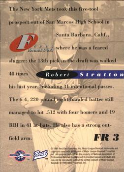 1996 Best - 1st Round Picks #FR 3 Robert Stratton Back