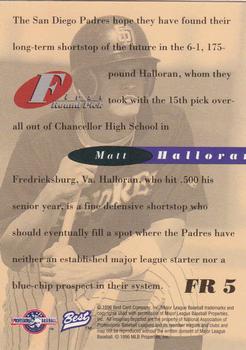 1996 Best - 1st Round Picks #FR 5 Matt Halloran Back