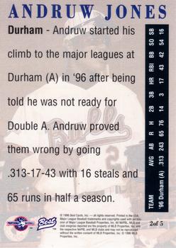 1996 Best - Player of the Year Andruw Jones #2 Andruw Jones Back