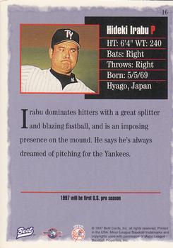1997 Best #16 Hideki Irabu Back