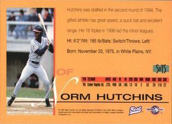 1997 Best - Best All-Stars #5 Norm Hutchins Back