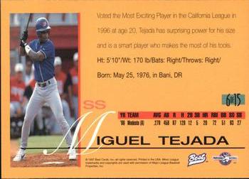 1997 Best - Best All-Stars #6 Miguel Tejada Back