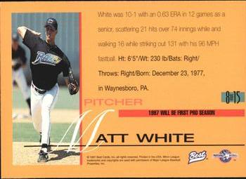 1997 Best - Best All-Stars #8 Matt White Back