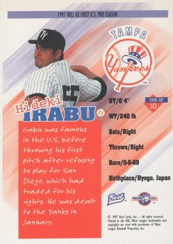 1997 Best - Diamond Best #1 Hideki Irabu Back