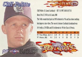 1997 Best - Best Guns #10 Cliff Politte Back
