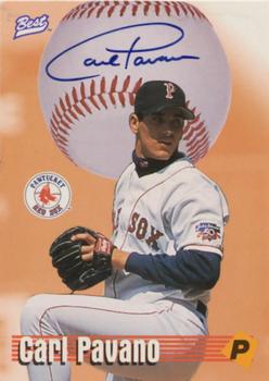 1997 Best - Limited Autographs #NNO Carl Pavano Front