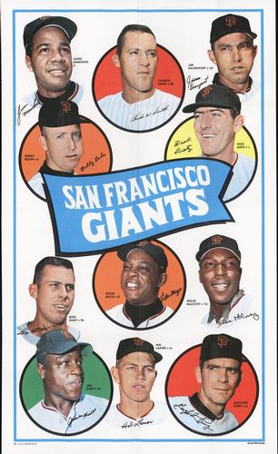 1969 Topps Team Posters #14 San Francisco Giants Front
