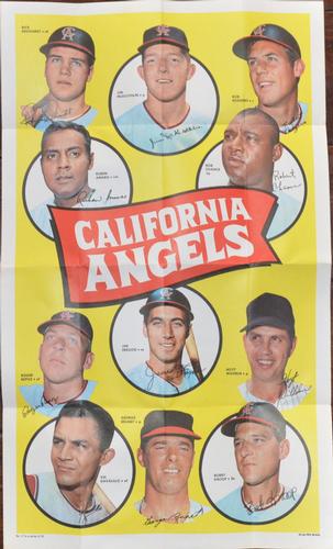 1969 Topps Team Posters #17 California Angels Front