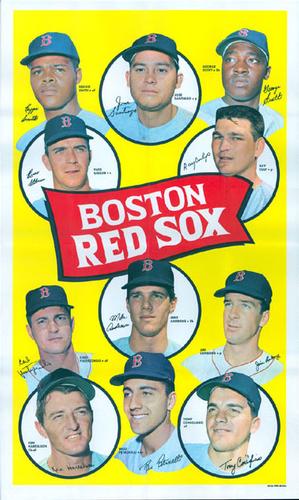 1969 Topps Team Posters #3 Boston Red Sox Front