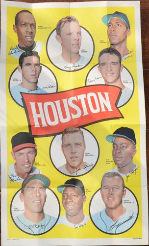 1969 Topps Team Posters #6 Houston Astros Front