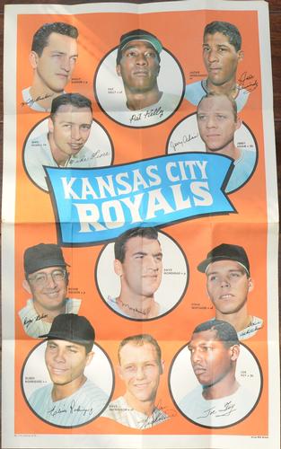 1969 Topps Team Posters #7 Kansas City Royals Front