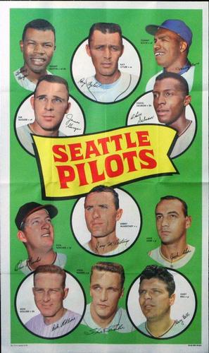 1969 Topps Team Posters #9 Seattle Pilots Front