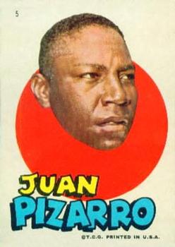 1967 Topps Stickers Pittsburgh Pirates #5 Juan Pizarro Front